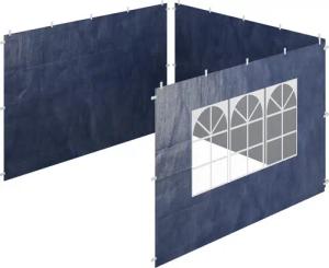 relaxdays Pavillonseitenteil Pavillon Seitenteile 3er Set,