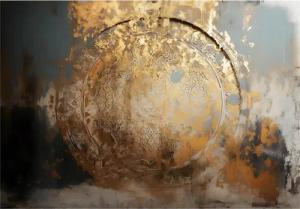 Wallarena Fototapete Mandala Beton Kunst Vlies