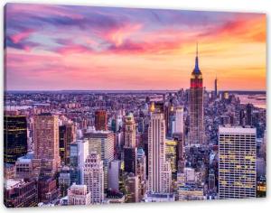 Pixxprint Leinwandbild New York City bei