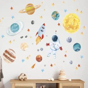 Olli&Elli.design Wandtattoo Weltraum, Planeten, Astronaut, Sonnensystem