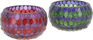 Guru-Shop Windlicht 2 handgearbeitete Glas Mosaik