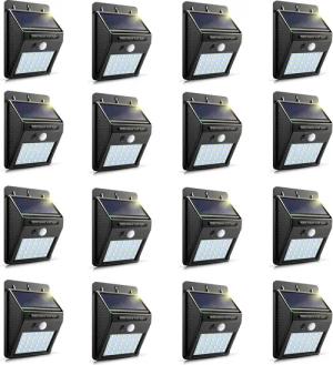 BlingBin LED Solarleuchte Solarlampen Außen-Wandleuchte mit