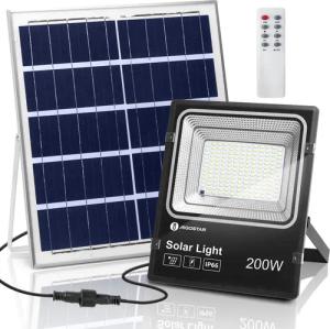 Aigostar Flutlichtstrahler Solar LED Strahler Außen,Superhelles