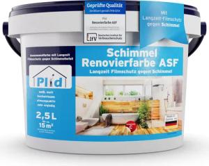 plid Wandfarbe Renovierfarbe ASF Weiß, 2,5l