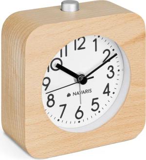 Navaris Wecker Retro Holzwecker mit Snooze