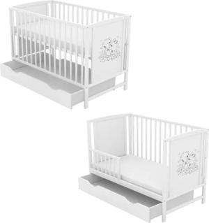 Baby-Delux Babybett Mia Bettkasten Schutzgitter, Kinderbett