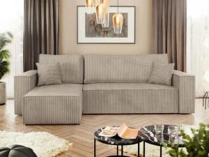 MIRJAN24 Ecksofa Karl Cord, mit Bettkasten