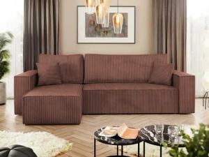 MIRJAN24 Ecksofa Karl Cord, mit Bettkasten