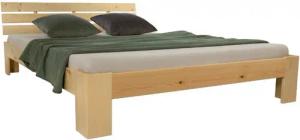 Homestyle4u Holzbett Bett Doppelbett mit Kopfteil
