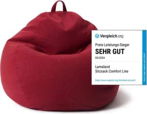 Lumaland Sitzsack Comfort Line, Indoor Beanbag