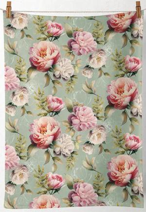 Ambiente® Geschirrtuch Peonies composition, (1-tlg., 1-teilig),