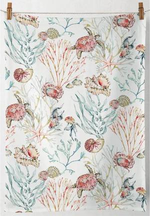 Ambiente® Geschirrtuch Sea Animals, (1-tlg., 1-teilig),