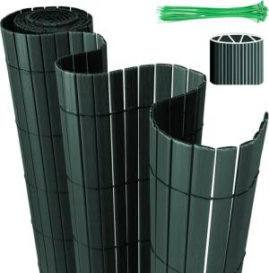 Clanmacy Balkonsichtschutz PVC Sichtschutzmatte mit verstärkter