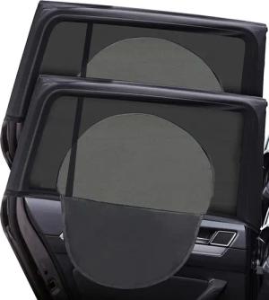 Coonoor Autosonnenschutz 2-teilige Autofensterjalousien UV-Schutz mit