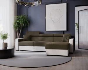 MOEBLO Ecksofa Kamelia L, Eckcouch Wohnlandschaft