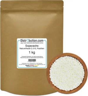 DistrEbution Bastelnaturmaterial Sojawachs Pastillen Naturwachs Kerzenwachs