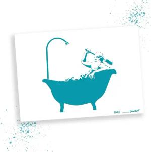 LaserCad Motivschablone BANKSY Streetart für Graffiti,