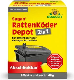 Neudorff Lebendfalle Sugan RattenKöder Depot