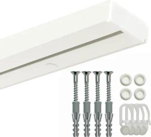 Gardineum Gardinenschiene Gardineum 1-lfg. Kunststoffschiene mit