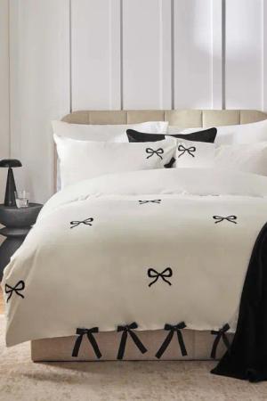 Next Bett-Set Bettgarnitur mit Schleifen-Stickerei, Bezug: