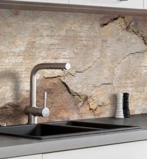 MyMaxxi Dekorationsfolie Küchenrückwand selbstklebend Sandstein Spritzschutz