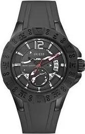 Guess Quarzuhr W0034G3, Datumsanzegie, Drehlünette, verschraubte Krone