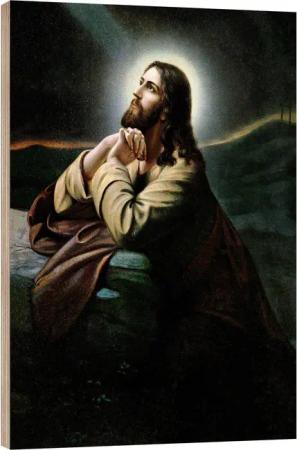 Posterlounge Holzbild ARTOTHEK, Christus am Ölberg,