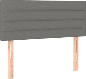 vidaXL Kopfteil LED Kopfteil Dunkelgrau 100x5x78/88