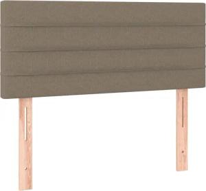 vidaXL Kopfteil LED Kopfteil Taupe 100x5x78/88