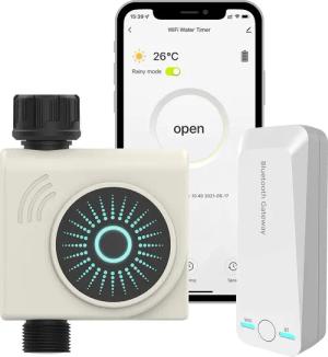 Kazeila Bewässerungscomputer Bewässerungssystem mit Wlan Wasserzeitschaltuhr,