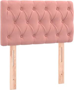 vidaXL Kopfteil LED Kopfteil Rosa 80x7x78/88
