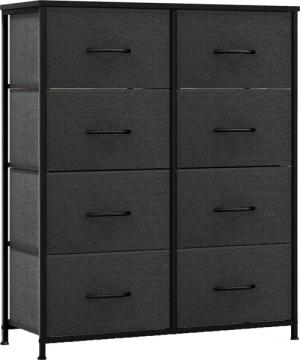 COSTWAY Kommode, mit 8 Schubladen, Metallgestell,