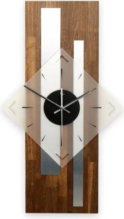 Kreative Feder Wanduhr Designer-Wanduhr „Silver Stripes“