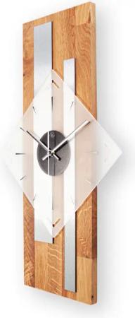 Kreative Feder Wanduhr Designer-Wanduhr „Silver Stripes“