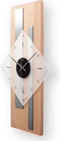 Kreative Feder Wanduhr Designer-Wanduhr „Silver Stripes“