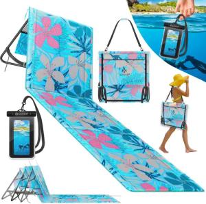 KESSER Gartenliege Strandmatte klappbar mit verstellbarer