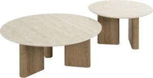 Vintagehaus Couchtisch Retro Couchtisch 2er Set