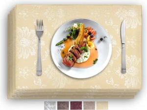 Vivi Idee Platzset Geprägte luxuriöse Tischsets