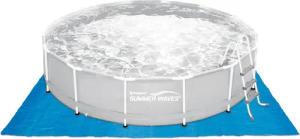 SUMMER WAVES Bodenschutzplane Bodenfolie (1-St), PE-Kunststoff,