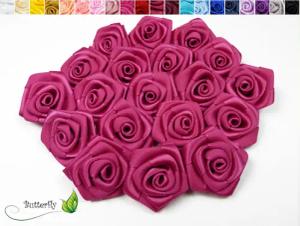 Creativery Streudeko, Satinrosen 3 cm, 10