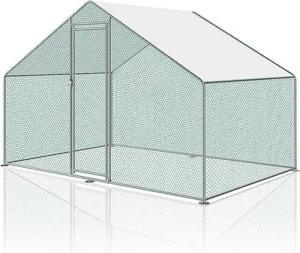 Clanmacy Freigehege 3x2x2m Hühnerstall Hühnerhaus Dach