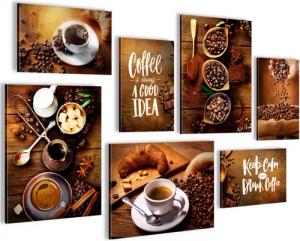 Novart Wandbild Küche Esszimmer Kaffee Braun