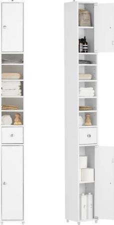 SoBuy Hochschrank BZR34 Badzimmerschrank mit verstellbare