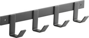 SO-TECH® Hakenleiste Blackline ALBA schwarz pulverbeschichtet,