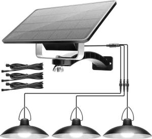 Rosnek LED Solarleuchte 1/2/3/4 Kopf, Solar-Pendelleuchten,