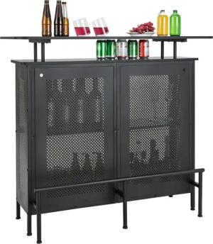 COSTWAY Bartisch, Küche, mit Stauraum &
