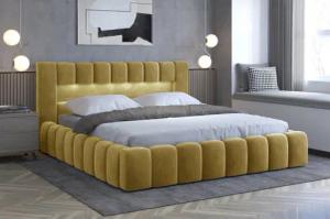 yourhouse24 Polsterbett Lamica Bett Metalrahmen Doppelbett