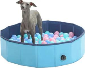 Purpurra Planschbecken faltbar Kinderpool Hundepool rund,