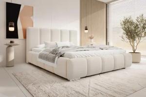 Compleo Polsterbett BUBBLE Boucle, Leistenlattenrost aus