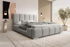 Compleo Polsterbett BUBBLE Boucle, Leistenlattenrost aus